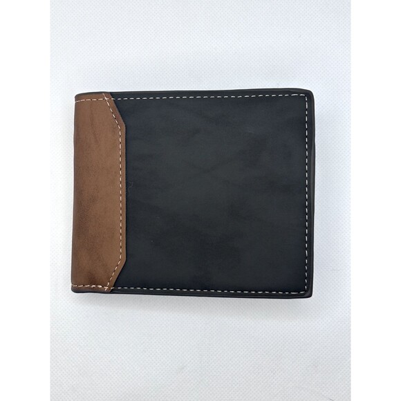 Fashion Men's Bifold Leather Wallet ID Credit Card Holder Billfold Purse Clutch - Picture 1 of 5